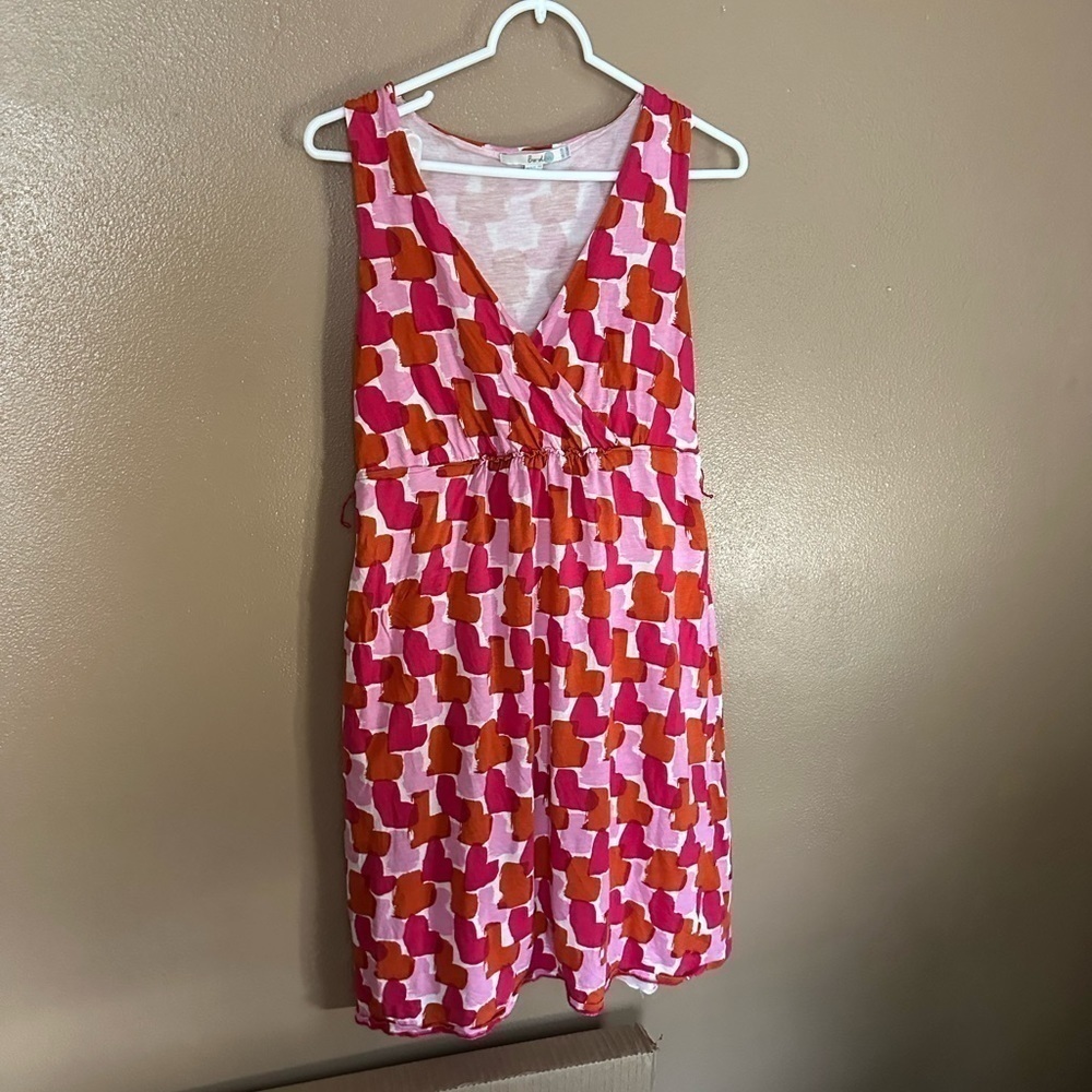 Boden Heart Print Mini Dress Size 8R
